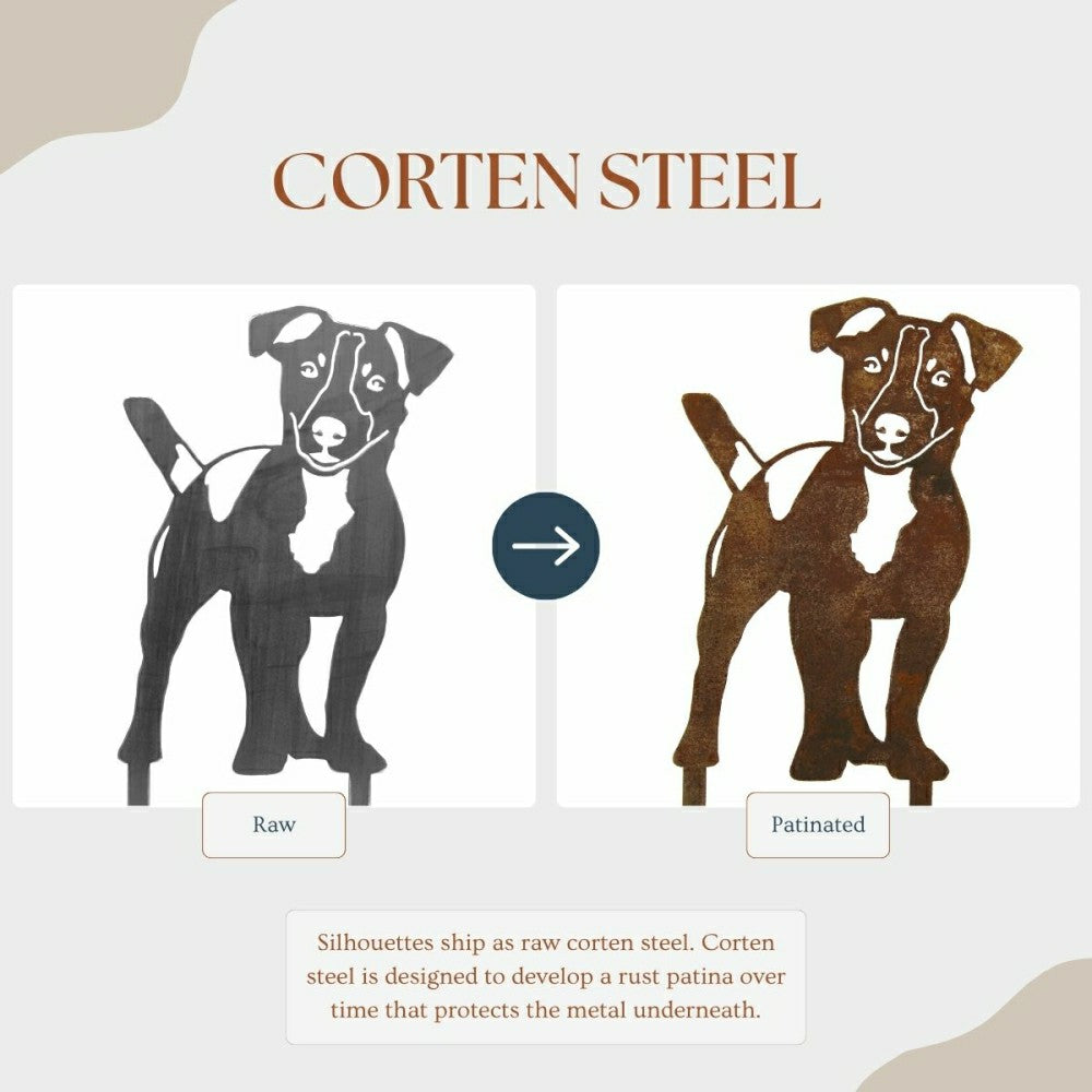 Jack Russell Terrier Garden Stake | Plow & Hearth