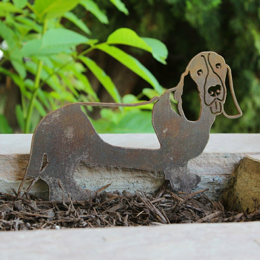 Basset Hound Garden Stake | Plow & Hearth