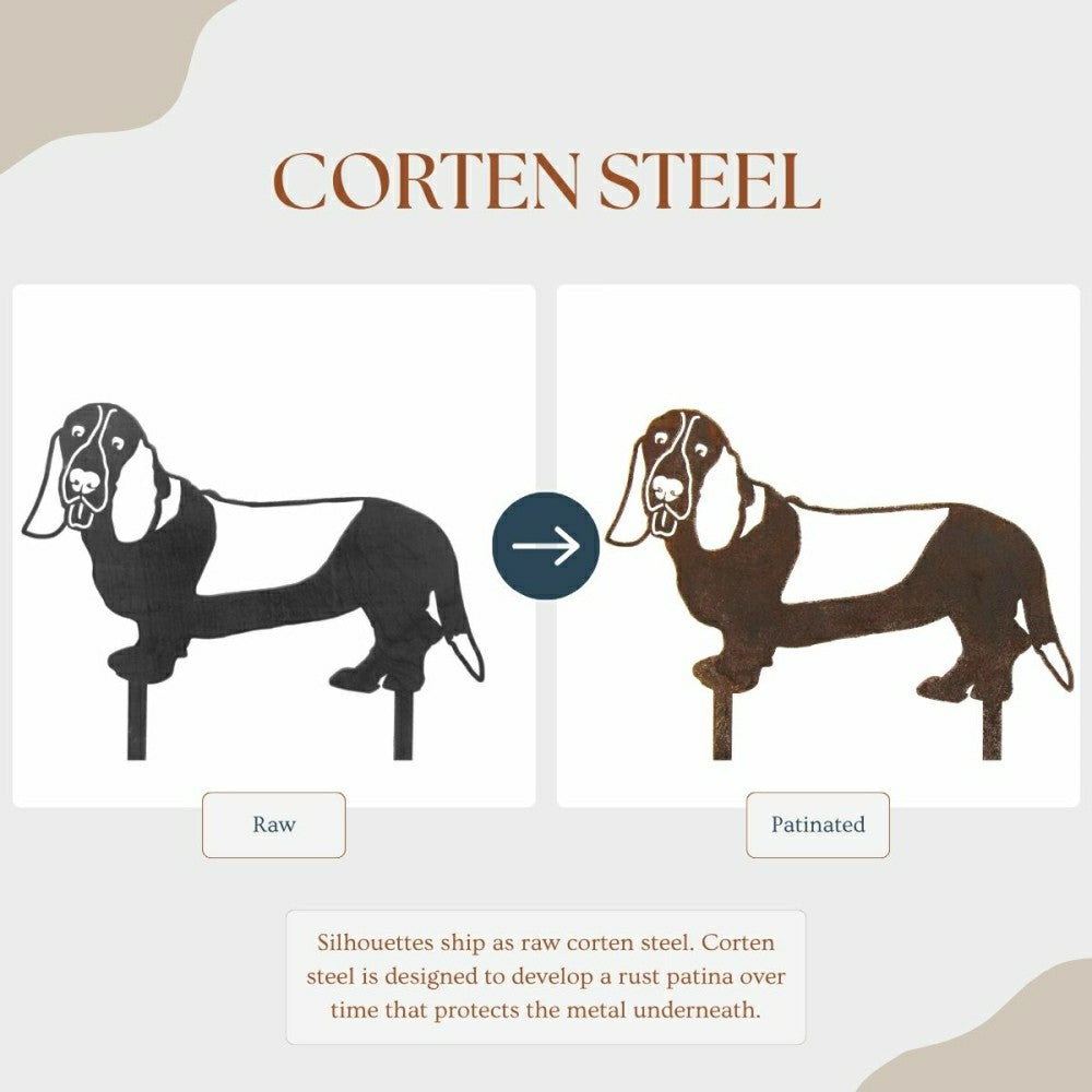 Basset Hound Garden Stake | Plow & Hearth