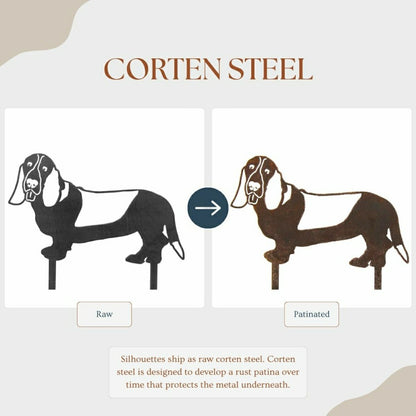 Basset Hound Garden Stake | Plow & Hearth