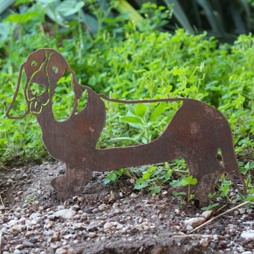 Basset Hound Garden Stake | Plow & Hearth