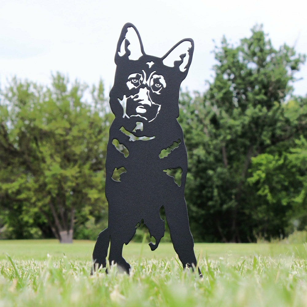 German Shepherd Garden Stake | Plow & Hearth