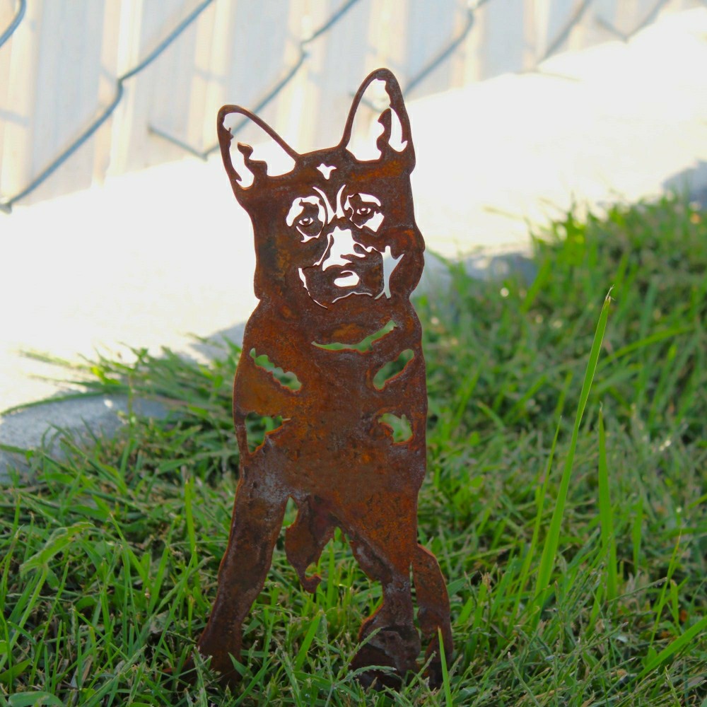German Shepherd Garden Stake | Plow & Hearth