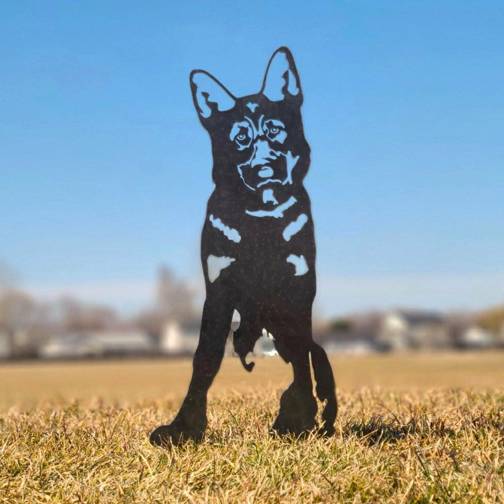 German Shepherd Garden Stake | Plow & Hearth
