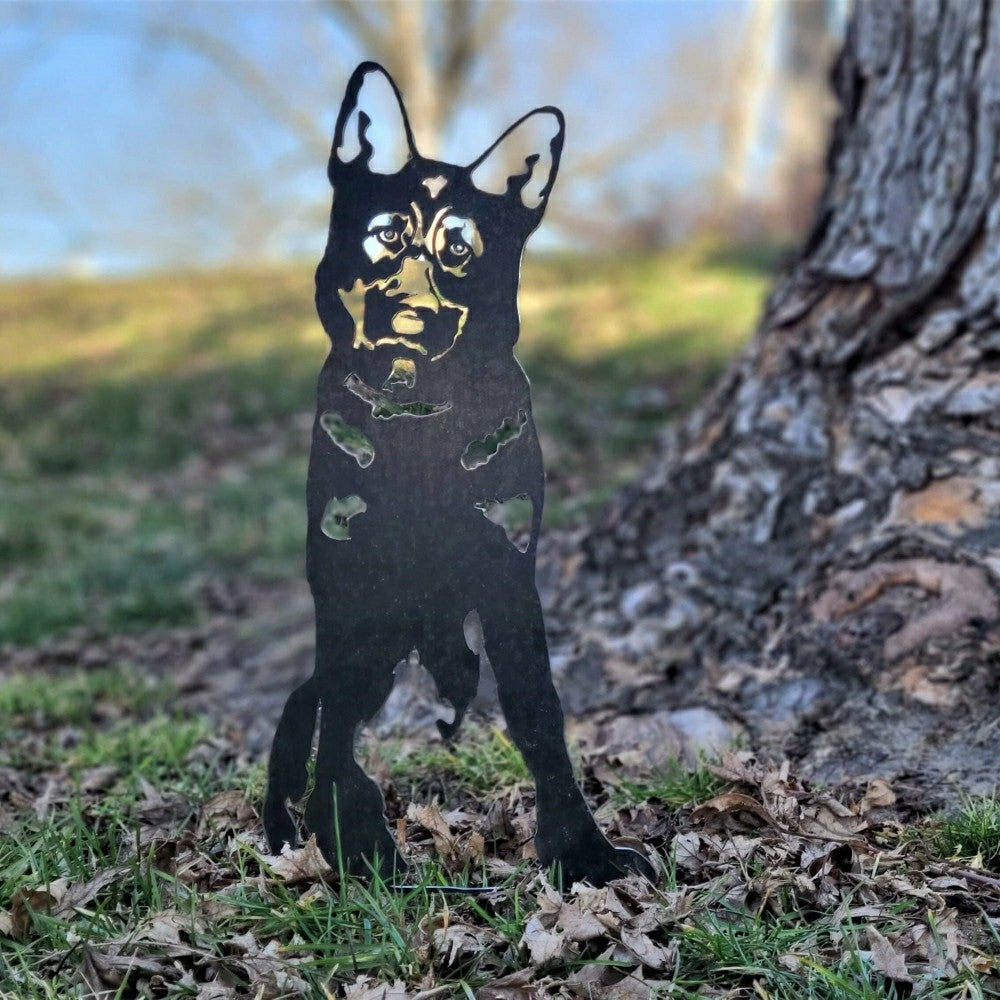 German Shepherd Garden Stake | Plow & Hearth