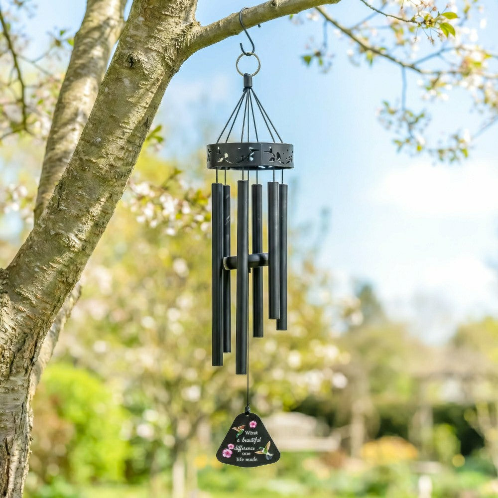 Memorial Decorative Windchime, Lasercut, "What a Beautiful Difference  | Plow & Hearth