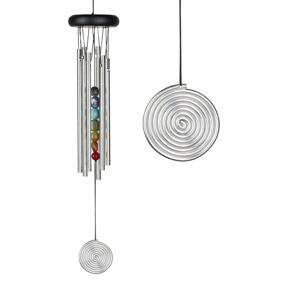 Chakra Chime Seven Stones Silver | Plow & Hearth