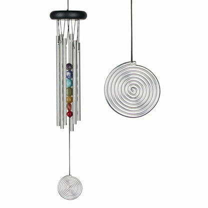 Chakra Chime Seven Stones Silver | Plow & Hearth