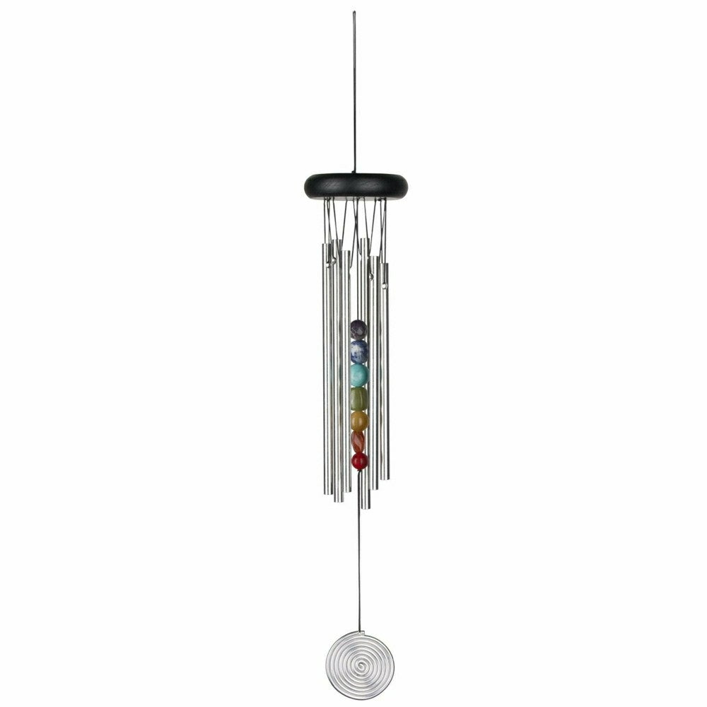 Chakra Chime Seven Stones Silver | Plow & Hearth
