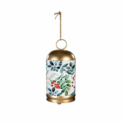 Festive Foliage Printed Garden Bell, 10" H | Plow & Hearth