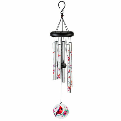 Avria Wind Chime, Hand Tuned Wind Chime, Cardinals, 27" H | Plow & Hearth