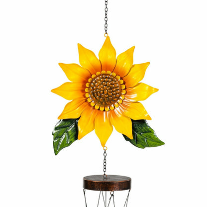 Cottage Garden Wind Chime, Metal, Sunflower | Plow & Hearth