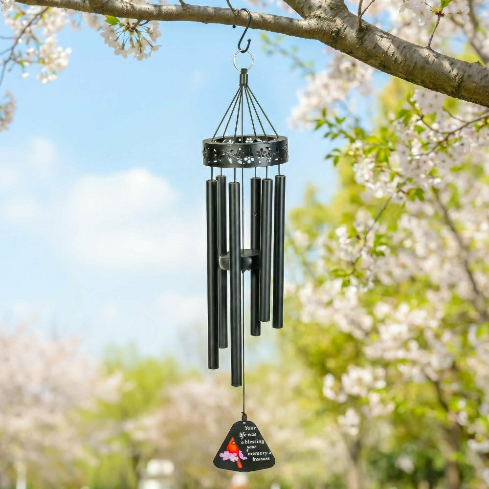 Memorial Decorative Windchime, Lasercut, "Your Life was a Blessing", C | Plow & Hearth