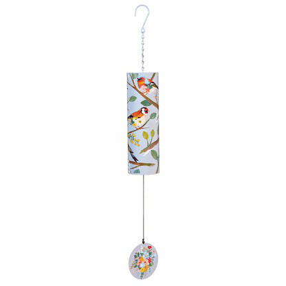 What Shed Wind Chime, Metal, Birds on Branches Cylinder Chime, 36" H | Plow & Hearth
