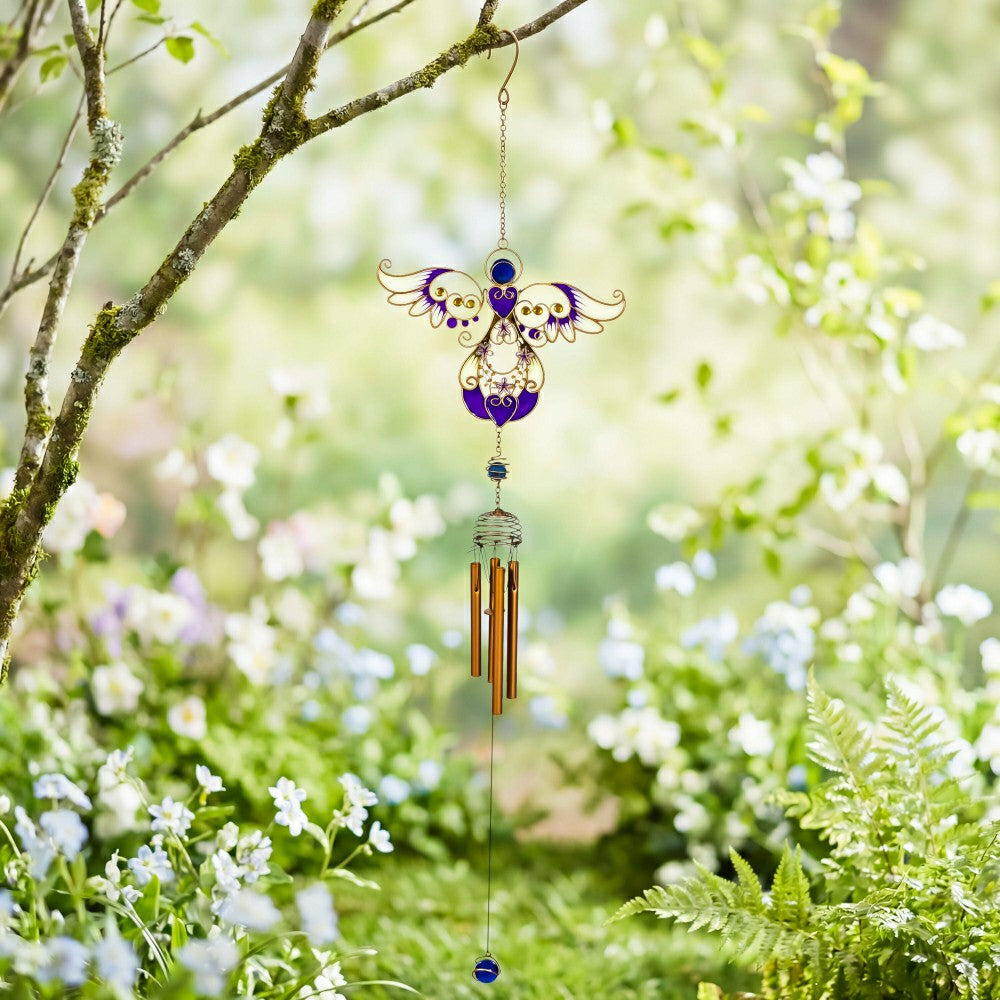 Memorial Wind Chime, Metal, Angel | Plow & Hearth