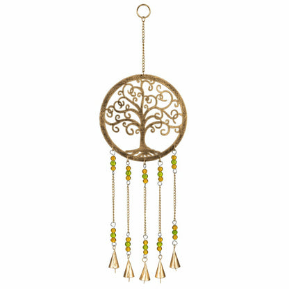 Petal & Plow Wind Chime, Metal, Tree of Life with Decorative Beads | Plow & Hearth