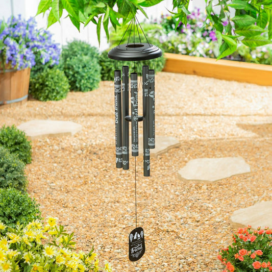 Avria Hand-Tuned Wind Chime, Metal, "Best Friend", 42" | Plow & Hearth