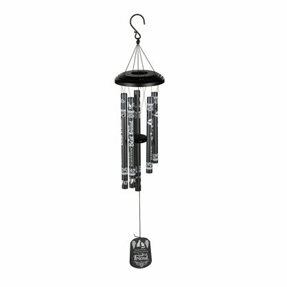 Avria Hand-Tuned Wind Chime, Metal, "Best Friend", 42" | Plow & Hearth