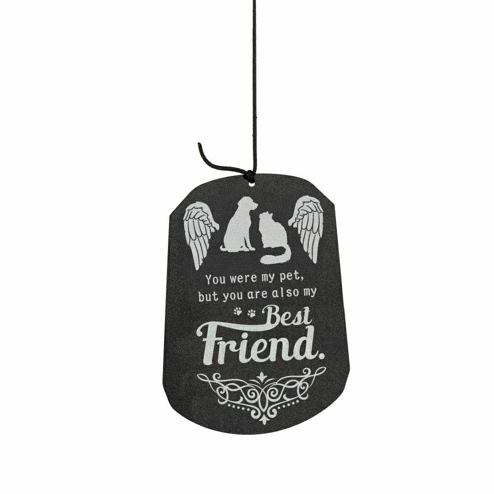 Avria Hand-Tuned Wind Chime, Metal, "Best Friend", 42" | Plow & Hearth