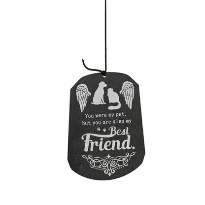 Avria Hand-Tuned Wind Chime, Metal, "Best Friend", 42" | Plow & Hearth