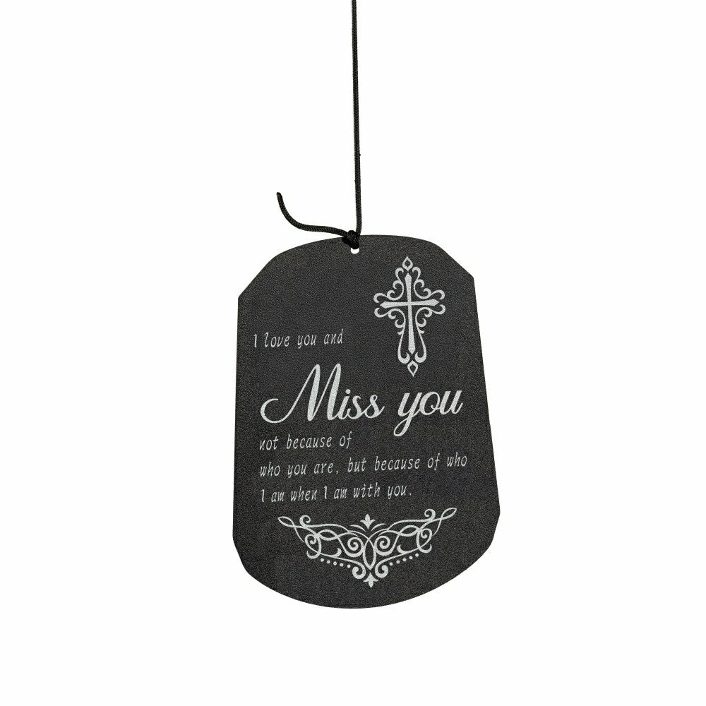 Avria Hand-Tuned Wind Chime, Metal, "Miss You", 42" | Plow & Hearth