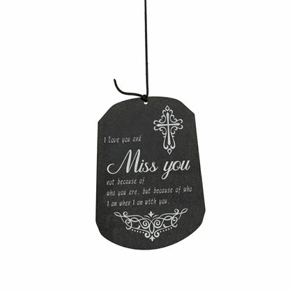 Avria Hand-Tuned Wind Chime, Metal, "Miss You", 42" | Plow & Hearth