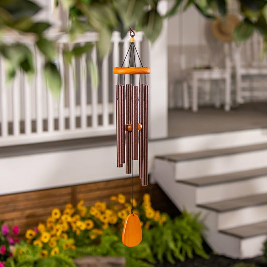 29" Wood Top Wind Chime | Plow & Hearth