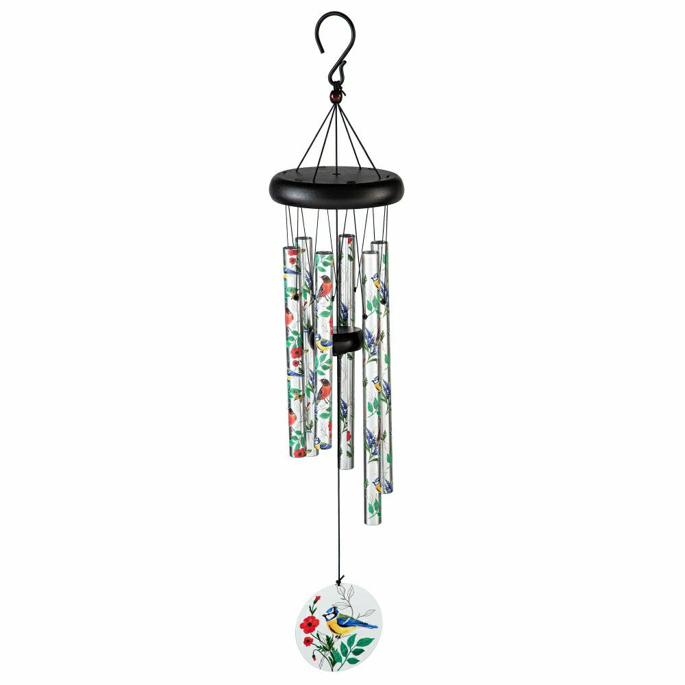 Avria Wind Chime, Printed Wind Chime, Songbirds, 27" H | Plow & Hearth