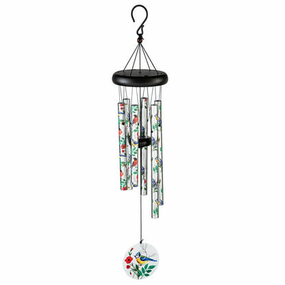 Avria Wind Chime, Printed Wind Chime, Songbirds, 27" H | Plow & Hearth