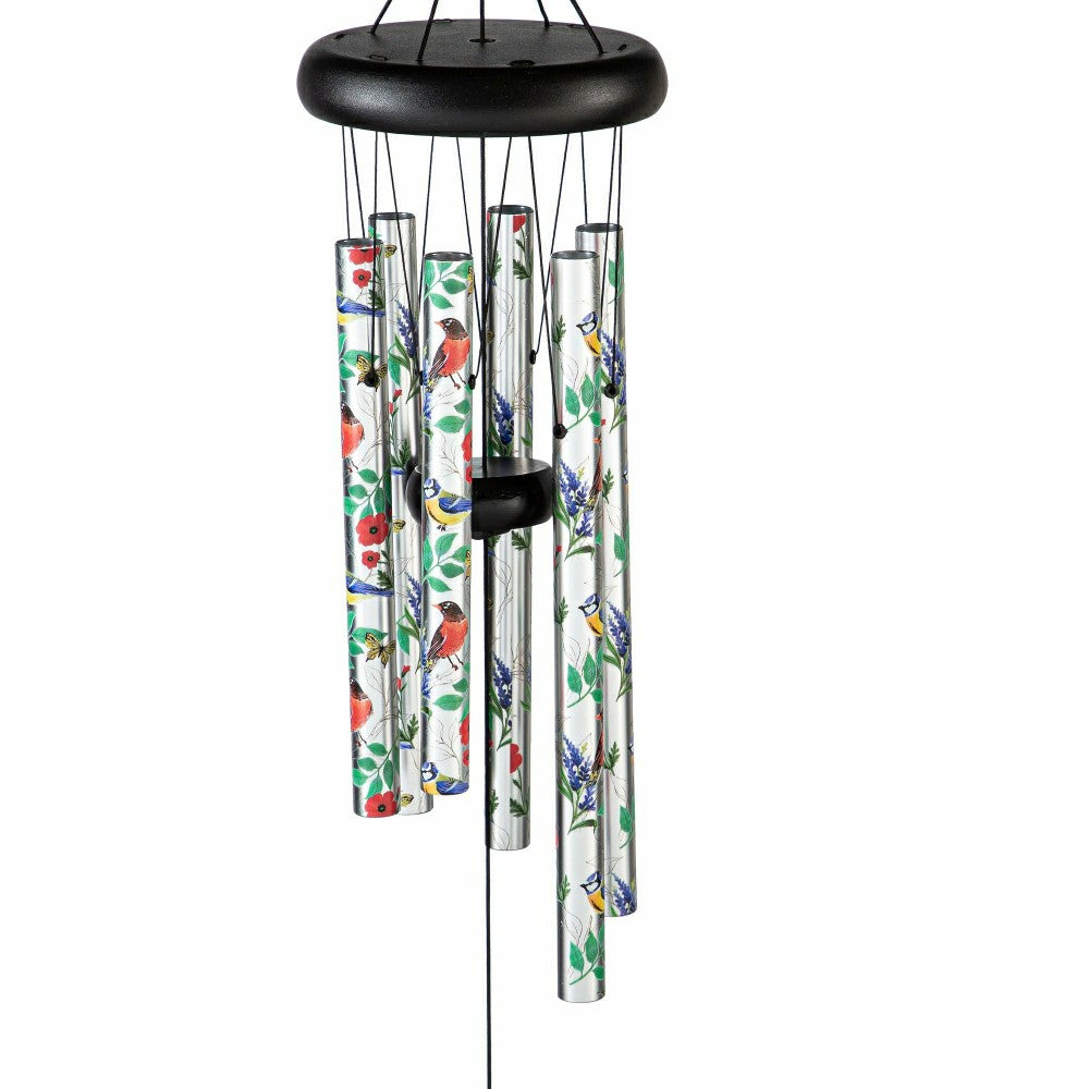 Avria Wind Chime, Printed Wind Chime, Songbirds, 27" H | Plow & Hearth