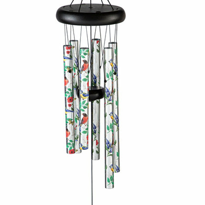 Avria Wind Chime, Printed Wind Chime, Songbirds, 27" H | Plow & Hearth