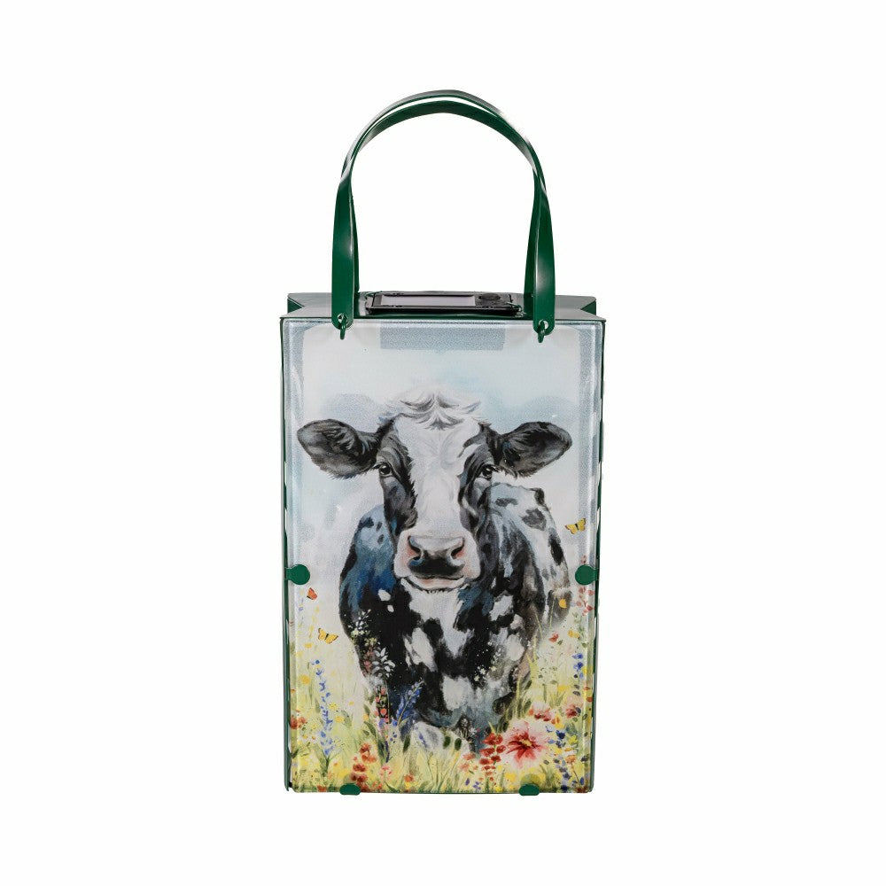 Hillside Pasture Outdoor Lamp & Lighting Metal and Glass Cow Bag Shape | Plow & Hearth
