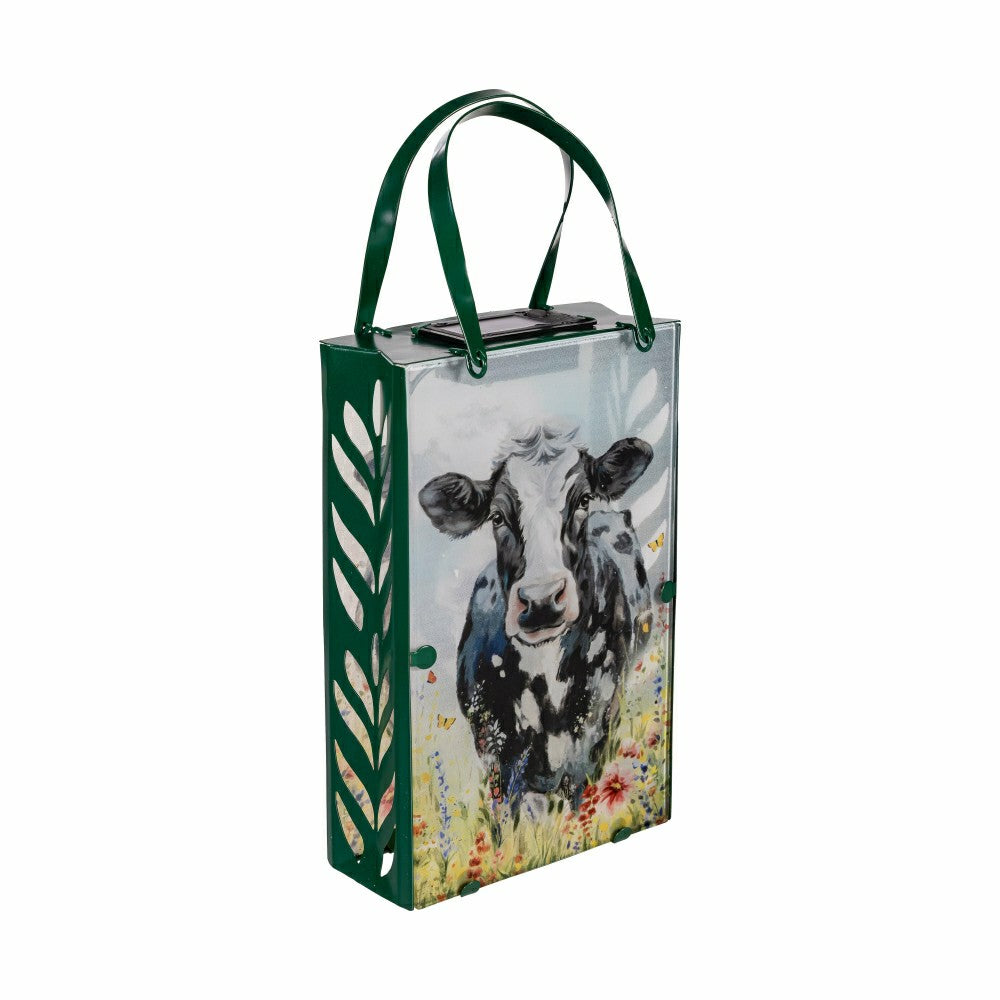 Hillside Pasture Outdoor Lamp & Lighting Metal and Glass Cow Bag Shape | Plow & Hearth