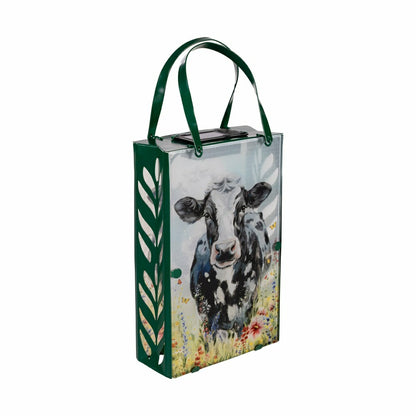 Hillside Pasture Outdoor Lamp & Lighting Metal and Glass Cow Bag Shape | Plow & Hearth