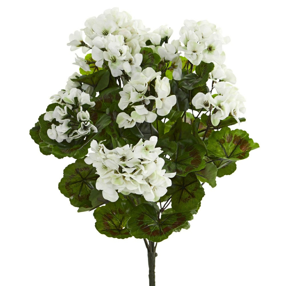 Artificial Geraniums Bush (Set of 3) | Plow & Hearth