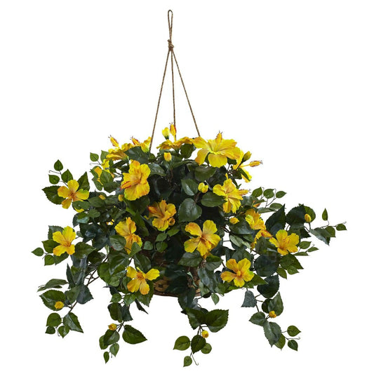 Hibiscus Hanging Basket | Plow & Hearth