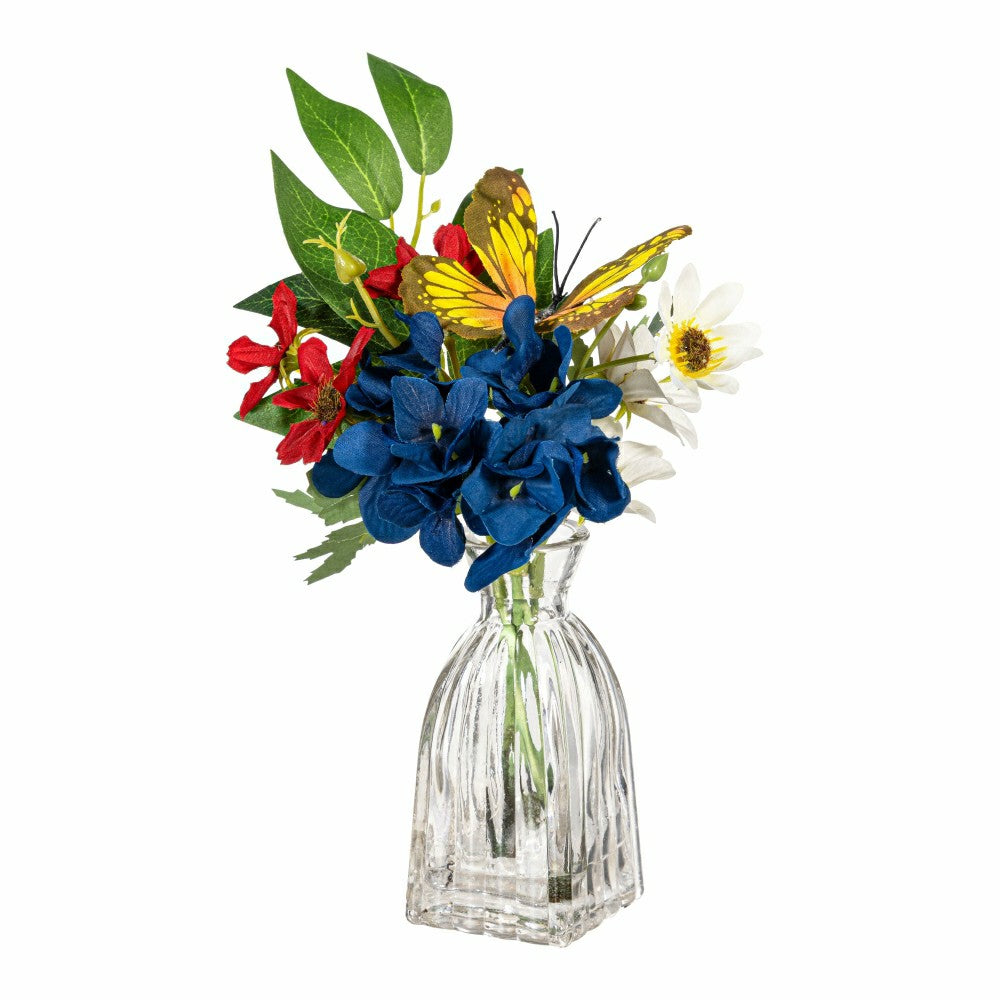 American Classic Faux Floral Table Decor Artificial with Butterflies i | Plow & Hearth