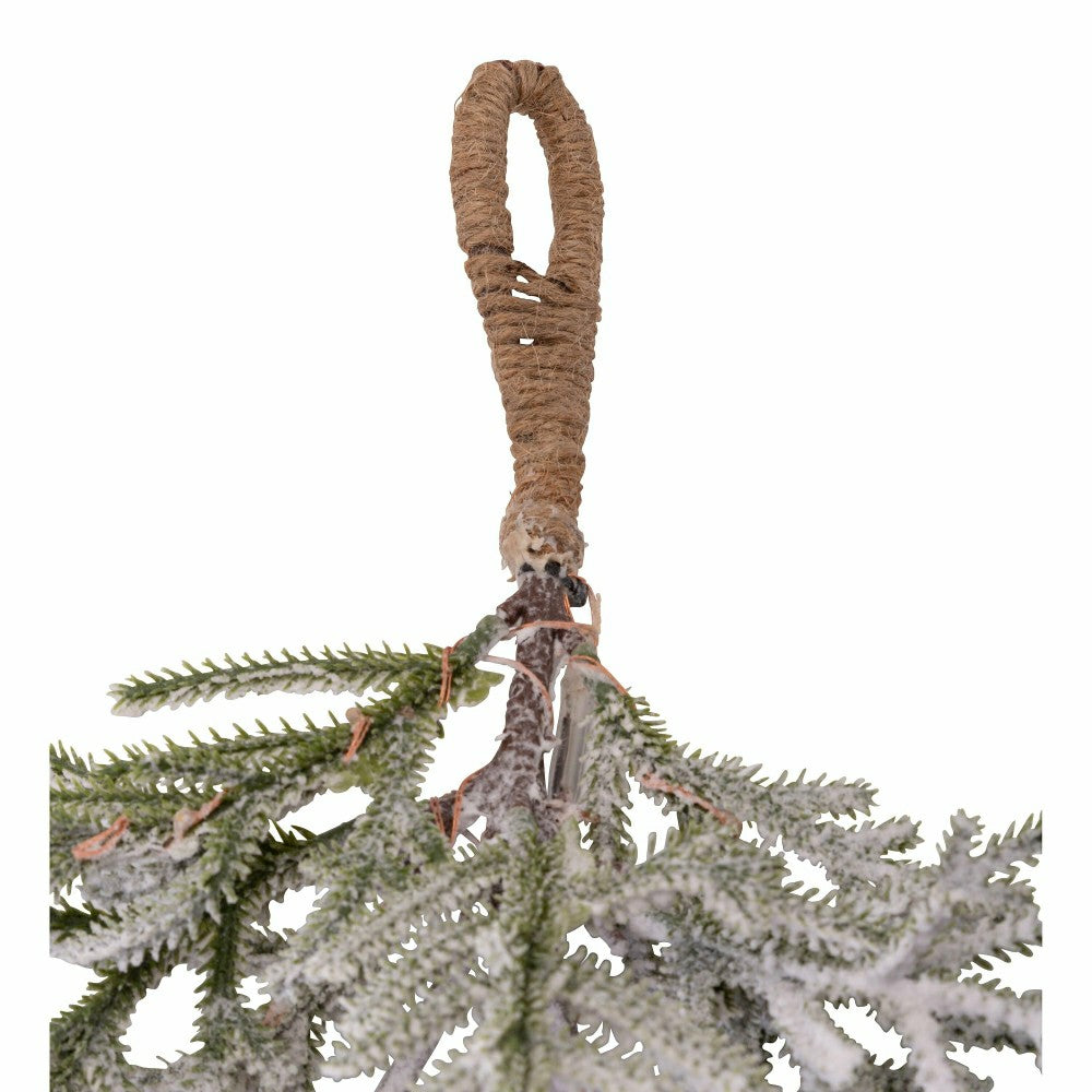 Misty Pine Lighted Holiday Greenery Swag | Plow & Hearth