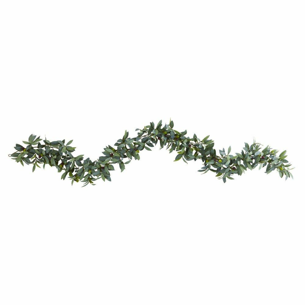 6.5’ Olive Artificial Garland | Plow & Hearth