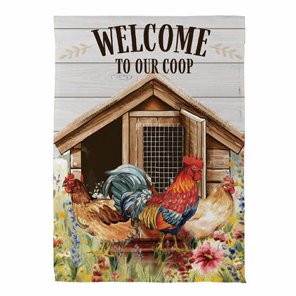 Petal & Plow Coop Suede Garden Flag | Plow & Hearth