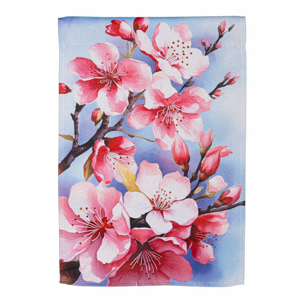 Cherry Blossom Suede Garden Flag | Plow & Hearth