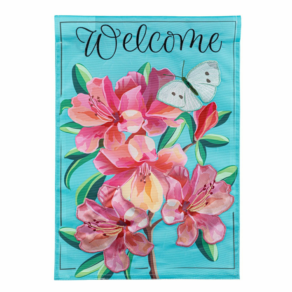 Vivid Azaleas Applique Garden Flag | Plow & Hearth