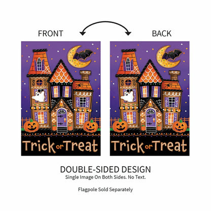 Trick or Sweets Lustre Garden Flag | Plow & Hearth