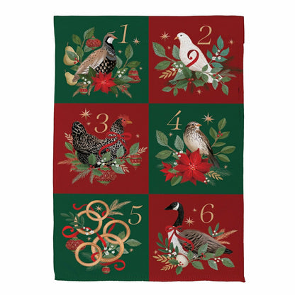 12 Days of Christmas Suede House Flag | Plow & Hearth