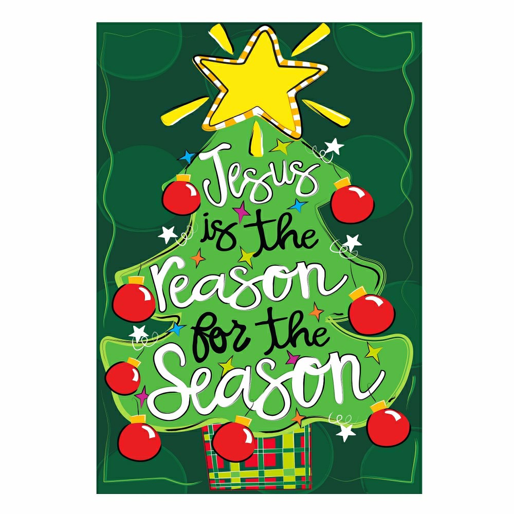 Jesus Is The Reason Applique House Flag | Plow & Hearth