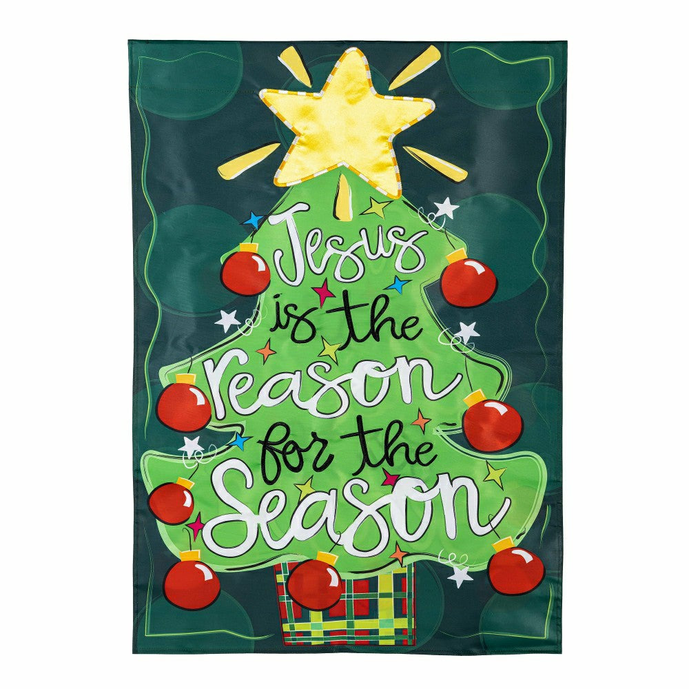 Jesus Is The Reason Applique House Flag | Plow & Hearth