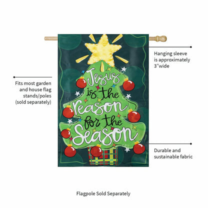 Jesus Is The Reason Applique House Flag | Plow & Hearth