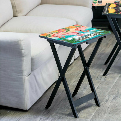 Beach Vacation TV Tray Set of 4 | Plow & Hearth