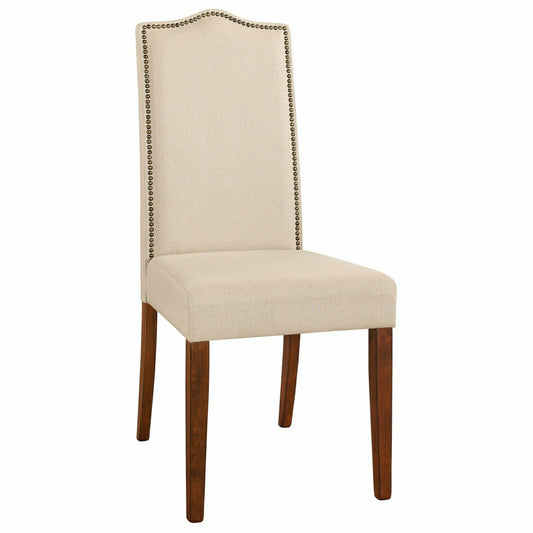 Romero Parson Linen Upholstery Chair, Chestnut | Plow & Hearth