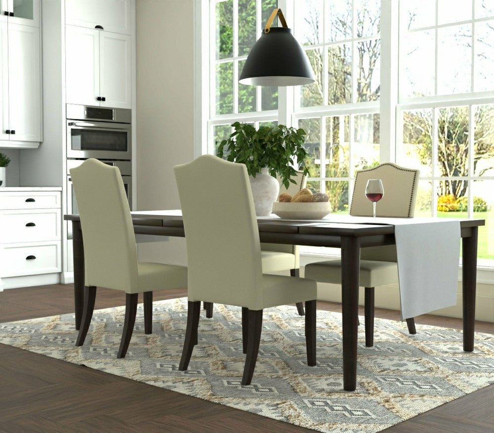 Romero Parson Linen Upholstery Chair, Chestnut | Plow & Hearth